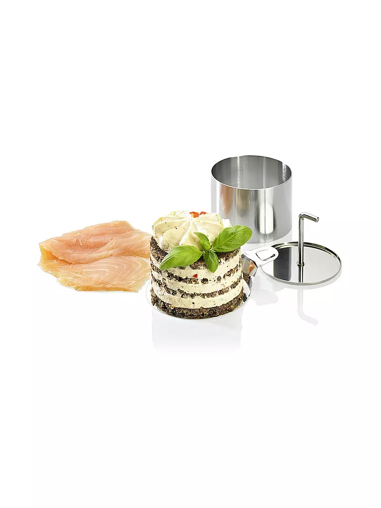 LURCH Speiseringe Edelstahl 8teilig silber