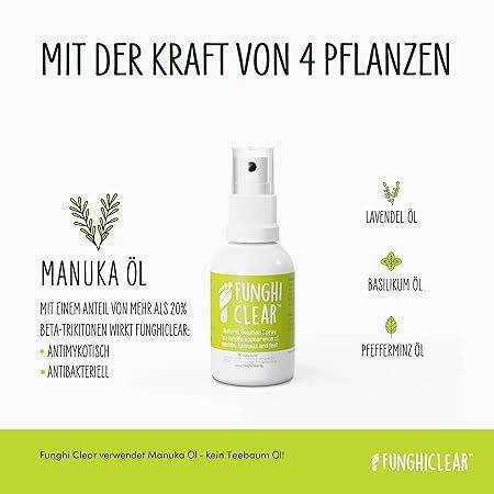 FUNGHICLEAR Anti-Nagelpilz- & Anti-Fußpilz-Spray mit Manukaöl