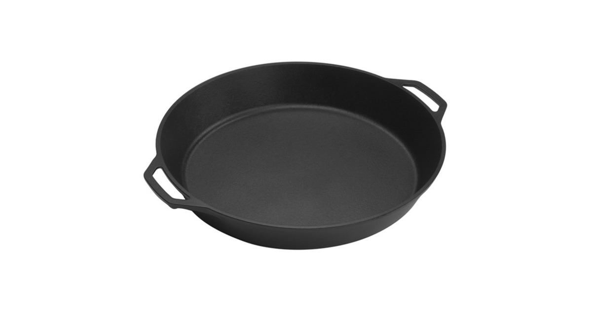 LodgeBraadpan L17SK3, met 2 handgrepen bak-/braadpan  (Zwart, Ø 43cm)