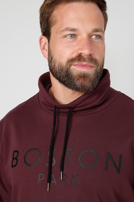 Boston Park Sweatshirt, Stehkragen, Schriftzug