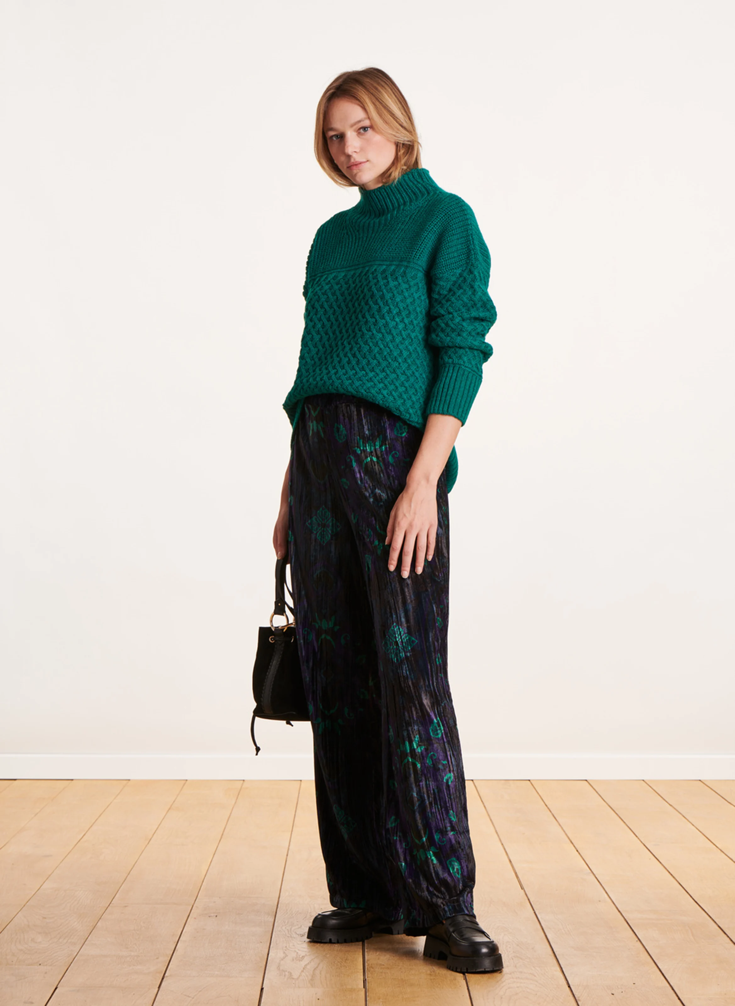 Pull col rond| Vert