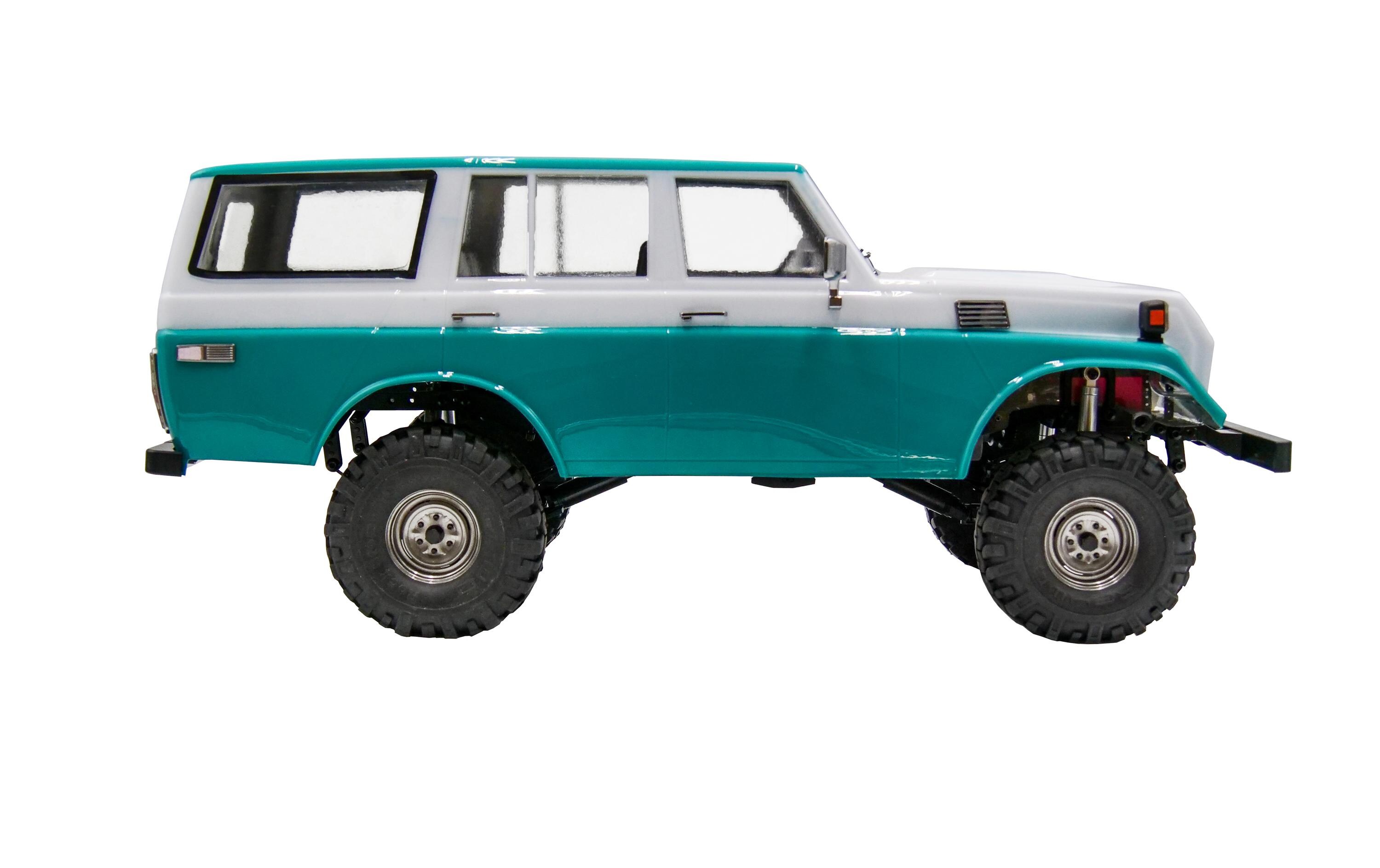 Karosserie Toyota Land Cruiser FJ55 1:10, unlackiert<br>Toyota Land Cruiser FJ55 Lexan Karosserie mit 313 mm Radstand