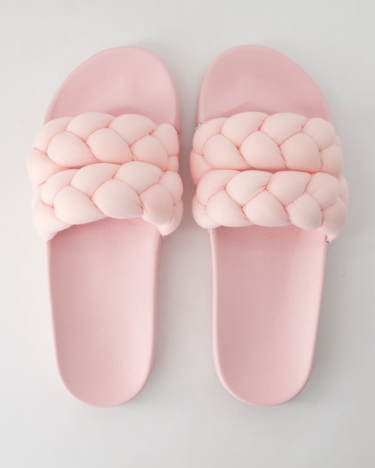 Tommy Hilfiger TJW BRAIDED SLIDE Pantoletten in Rosa