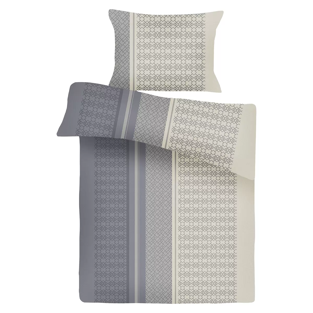 Bettwäsche-Set Naomi beige,grau