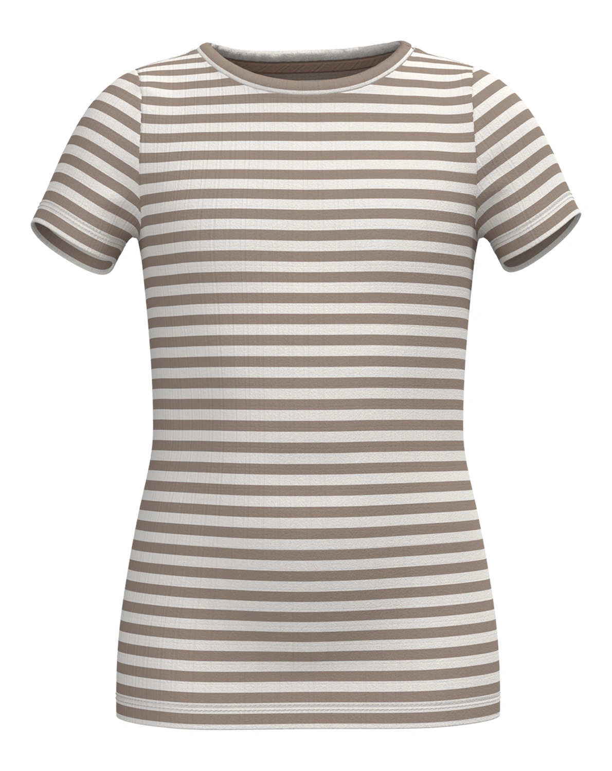 T-Shirt NKFSURAJA STRIPES in mocha meringue