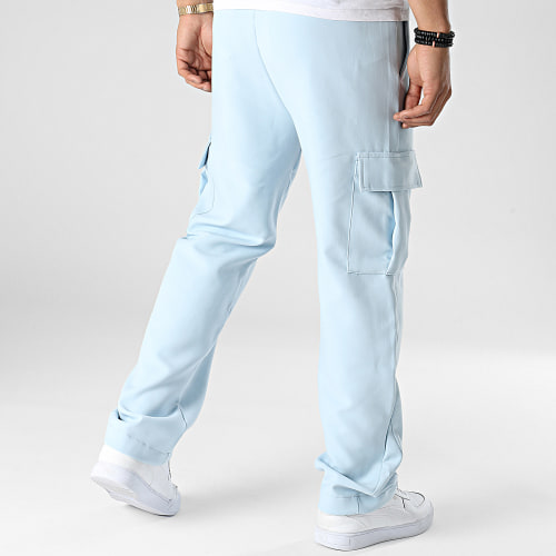 Pantalon Cargo Bleu Clair