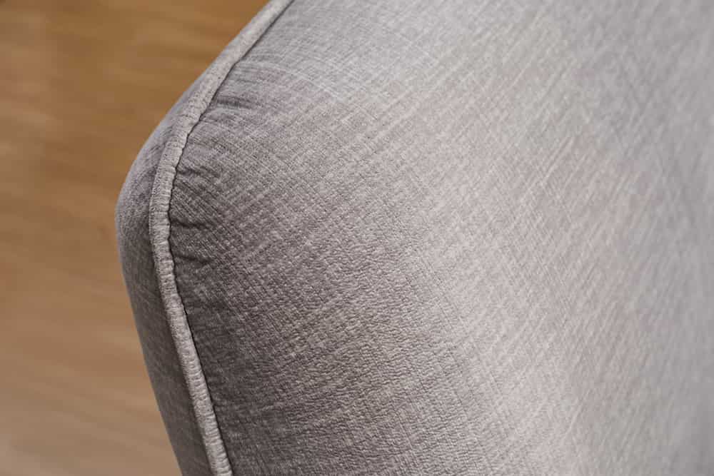 Modernes Big Sofa ROYAL 295cm grau Velours-Strickstoff Federkern XXL-Couch