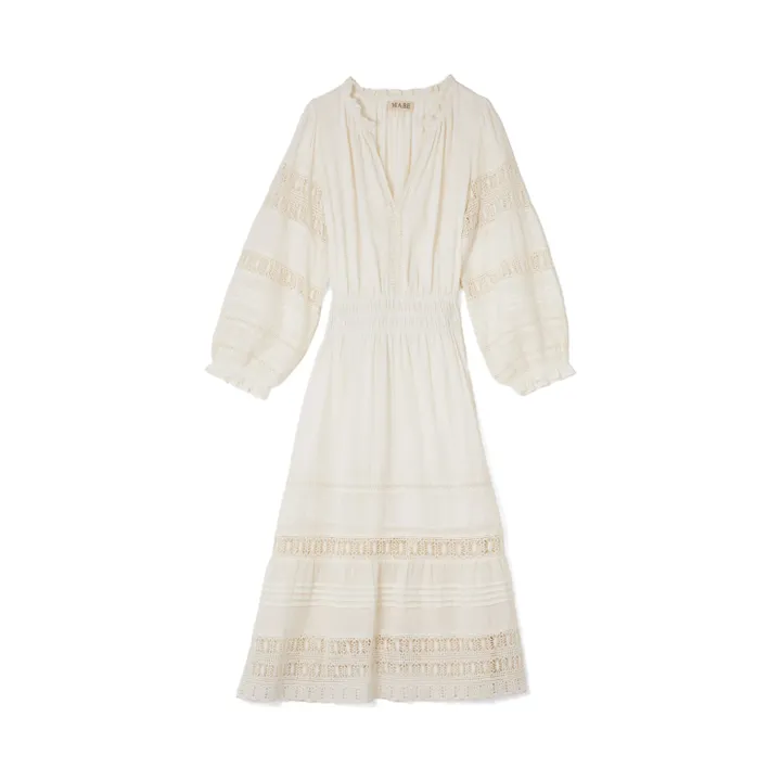 M.A.B.E. Robe Loretta Midi | Ecru