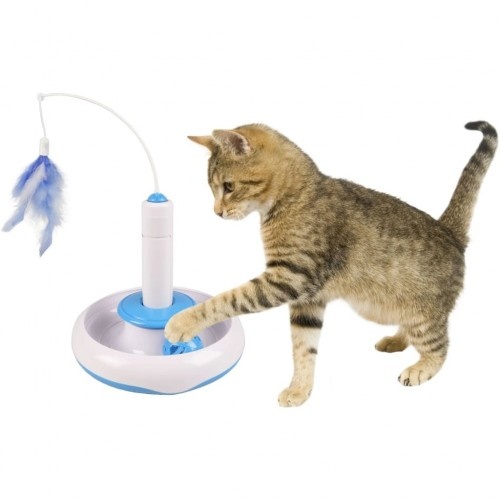 brinquedo de gato branco