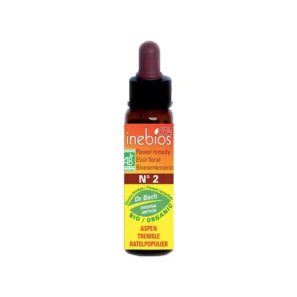 Inebios Bach Flower Remedy No. 2 Aspen - Aspen Orgânico 10ml