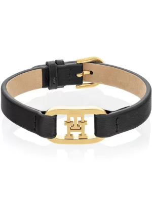 Pulseira de couro preto