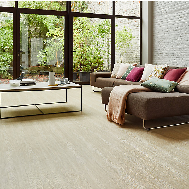 Lame PVC clipsable Starfloor Ultimate naturel blanchi 17,6 x 121,3 cm Tarkett (vendue au carton)