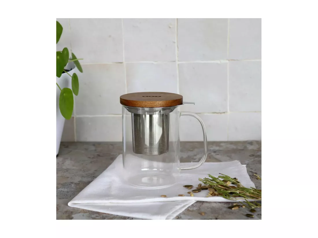 Ogo Living - Tisaniere Gustave En Verre Borosilicate 450 Ml Ogo