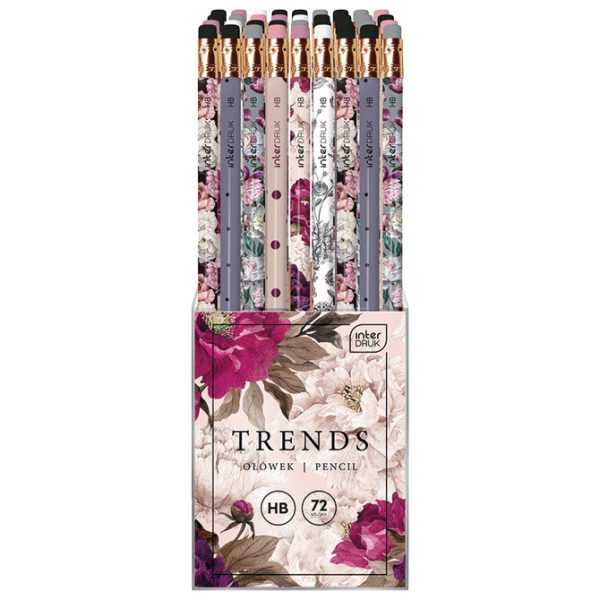 Bleistift mit Radierer HB Trends