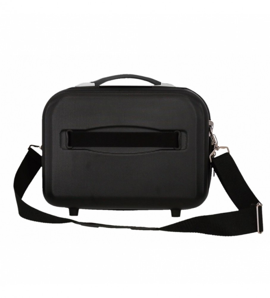 Nécessaire Movom Riga ABS, adaptável, preta - 29x21x15cm -