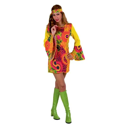 Festartikel Müller Hippie-Kleid mit Stirnband, Größe 42/44