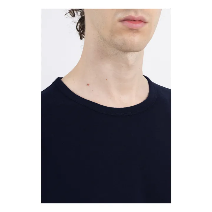 Talc T-shirt Muse Coton Bio | Bleu marine