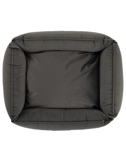 Wooff Mand Cocoon Velours Donkergrijs - Hondenmand