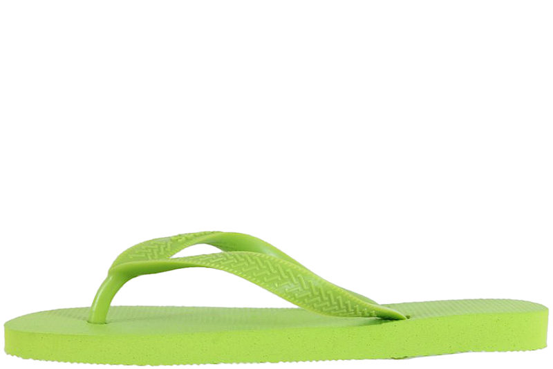 HAVAIANAS TOP KLIPKLAPPER I LEMON GRØNT GUMMI