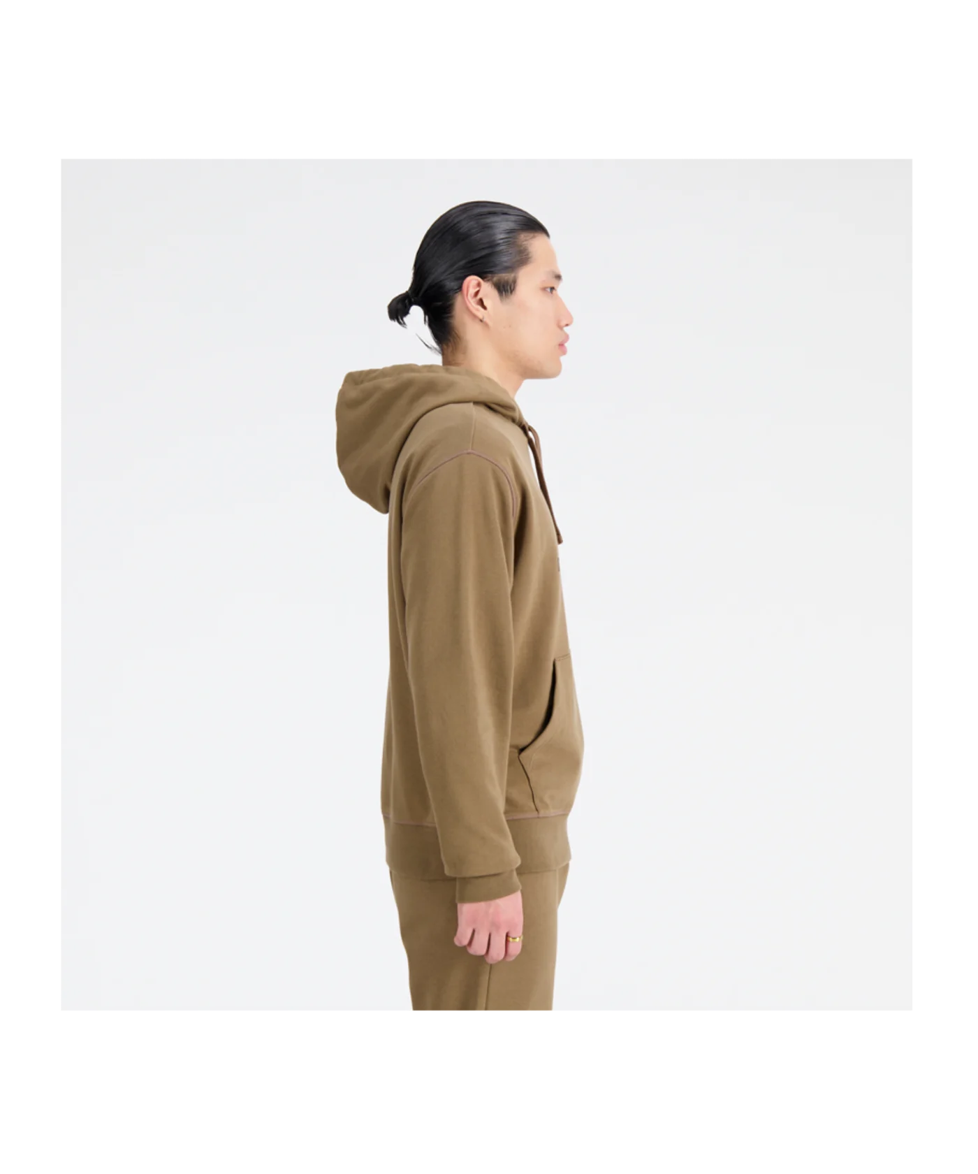 New Balance Essentials Logo Hoody Braun FDHE