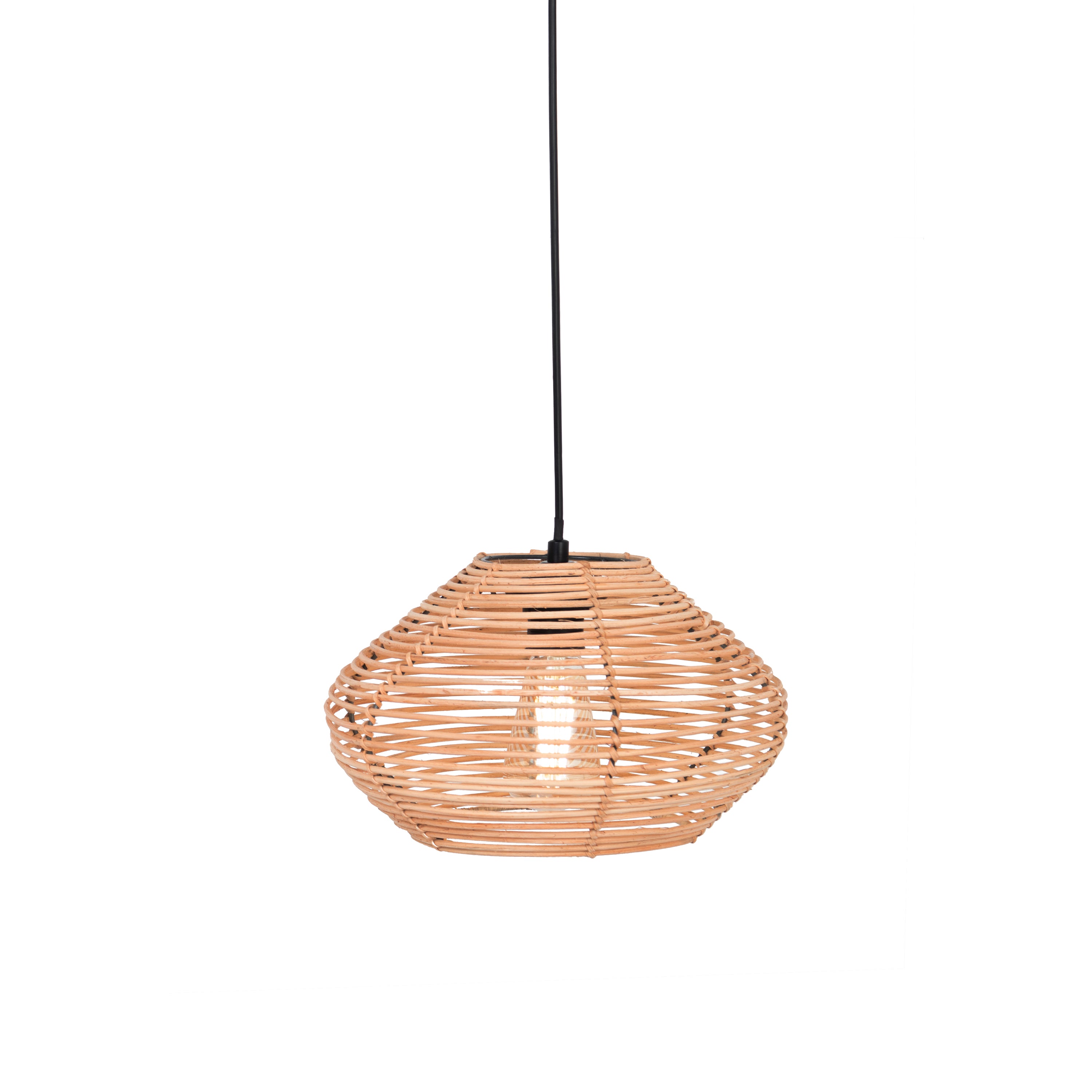 Abat-jour pour suspension - esteban - rotin - naturel - cezare - ø32cm