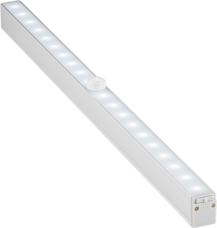(33cm) Kabellose LED Lichtleiste Schrank Beleuchtung mit Bewegungsmelder (58288) - Warmweiss