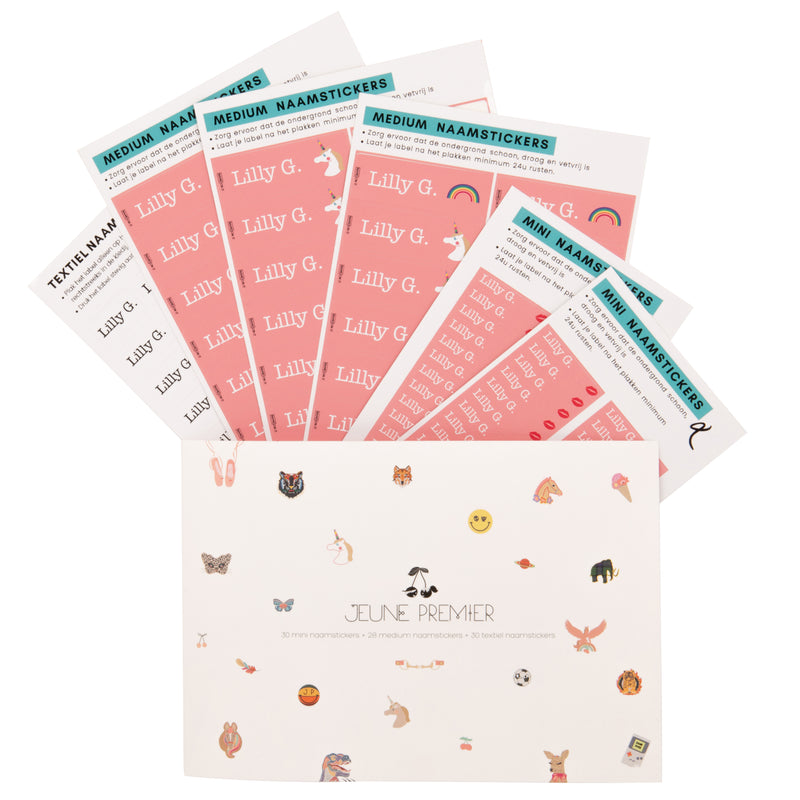 Gepersonaliseerde Labels - Lady Gadget Pink