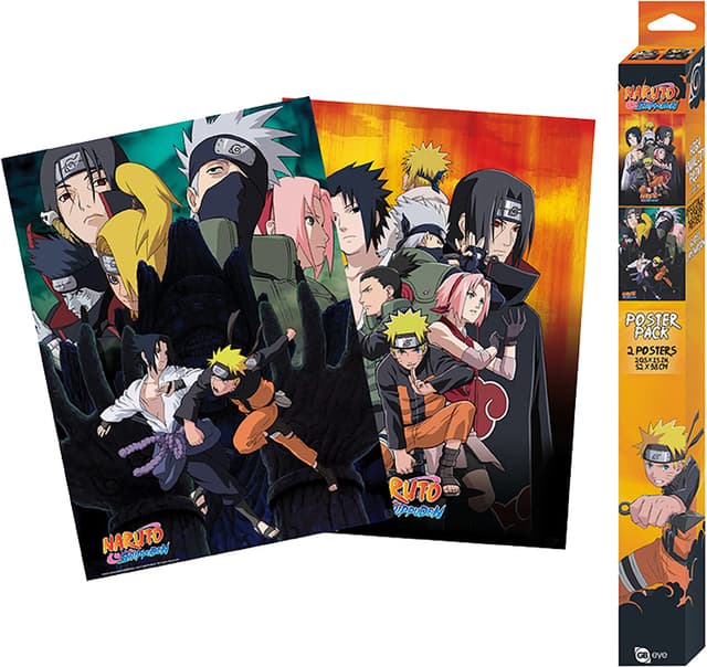 GB eye Naruto Shippuden Ninjas plakaktsæt med to plakater