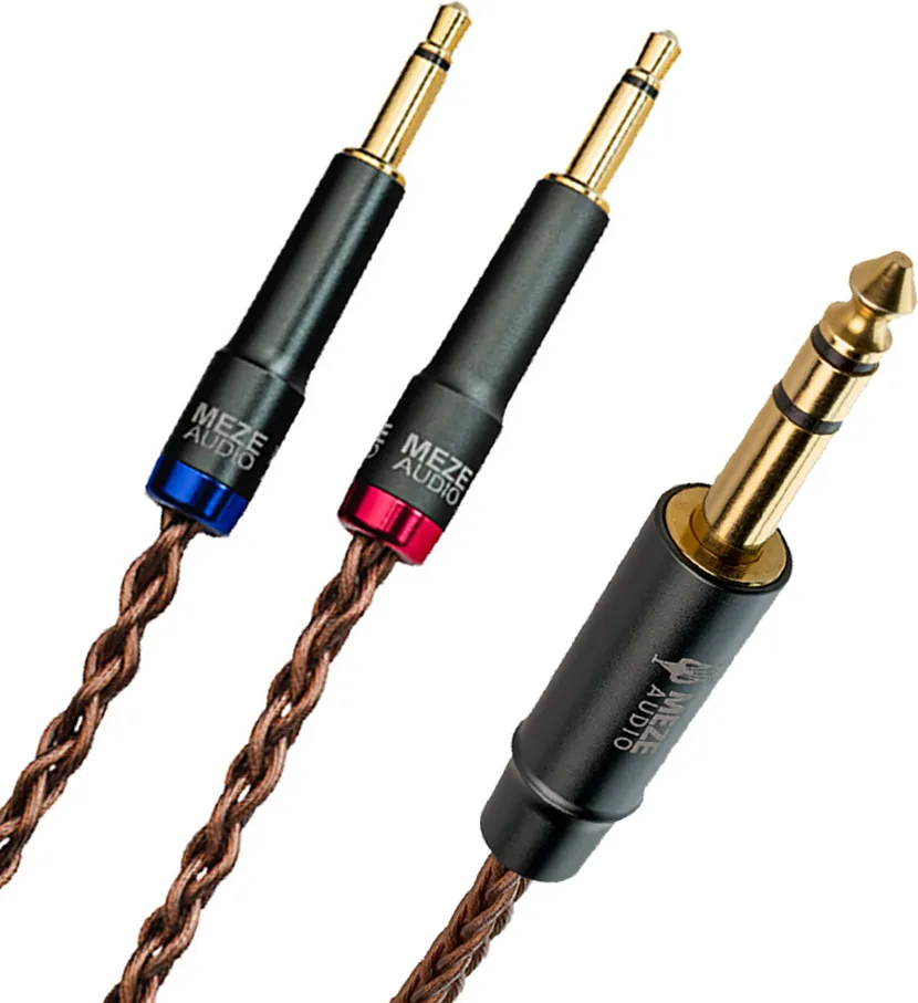 Câble pour casque Meze Elite / Empyrean PCUHD 6.3 mm Cuivre - longueur 2,5 m Câbles casques