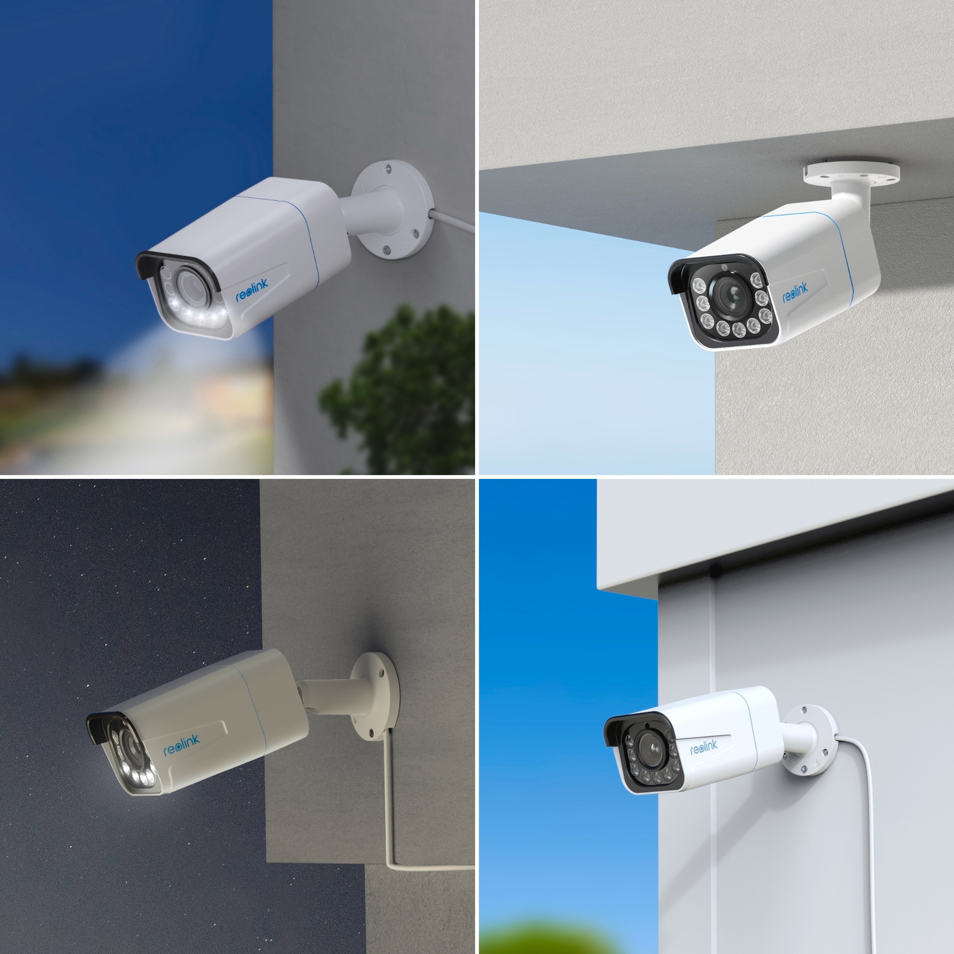 Reolink Überwachungskamera »P430 - 4K-Aussenkamera, PoE, 5X optischer Zoom« Aussenbereich Personen-/Fahrzeug-/Tiererkennung, Farb-Nachtsicht