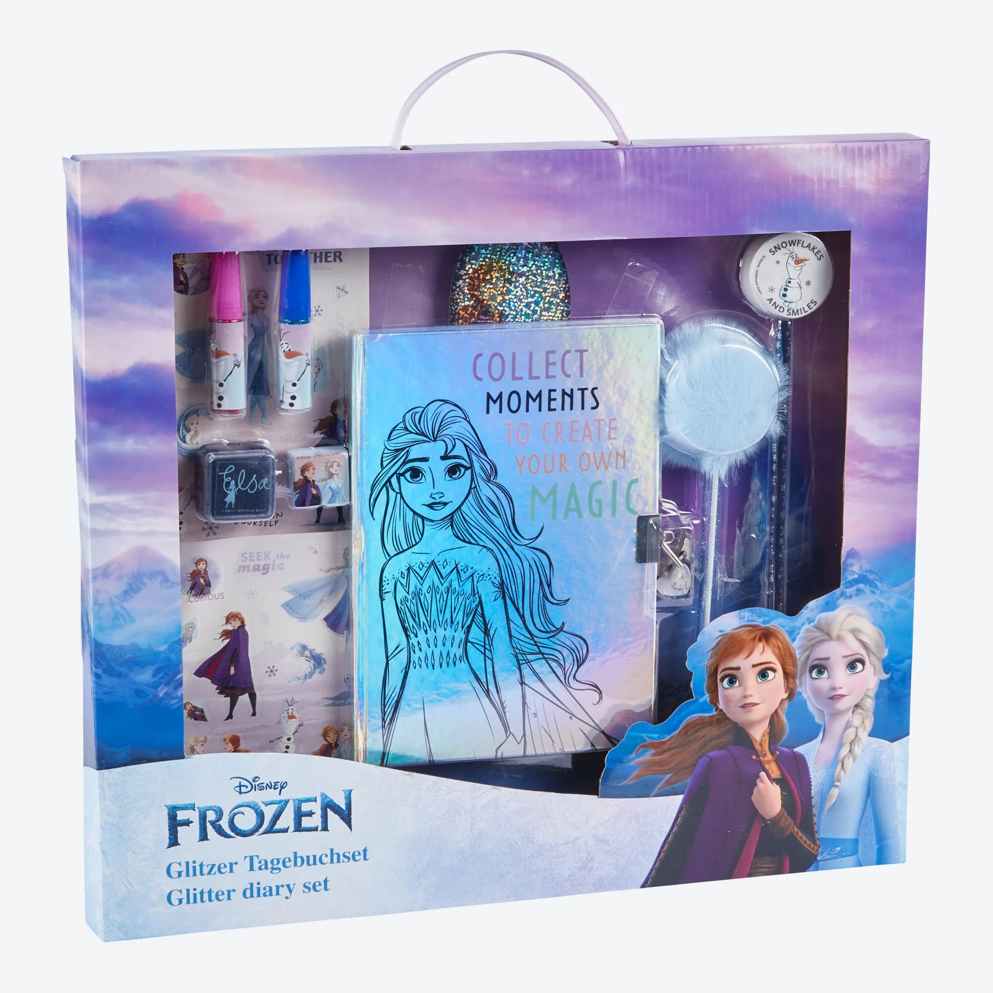 Frozen Glitzer-Tagebuch-Set, mehrteilig