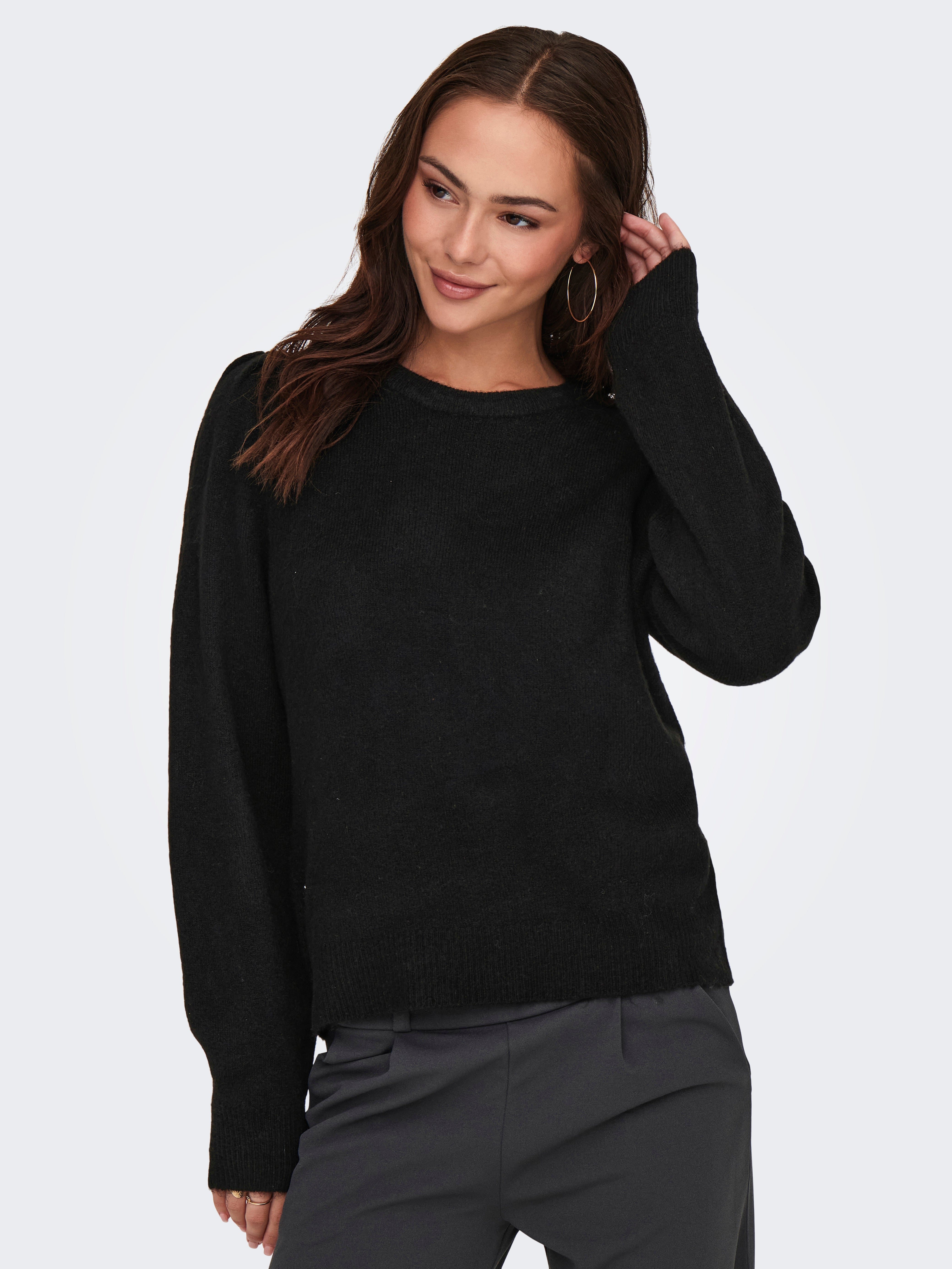 JDYELANORA Strickpullover Black