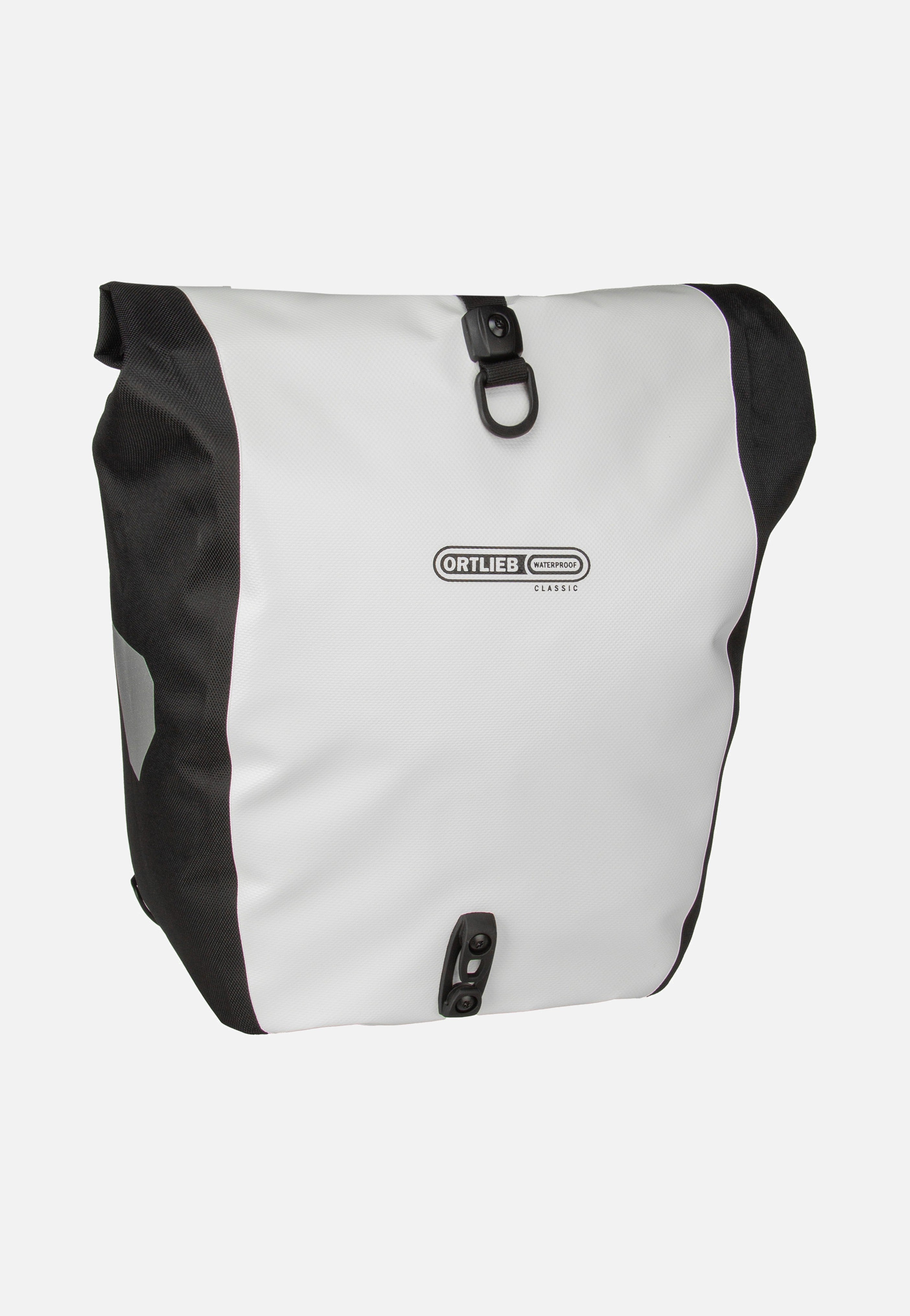 Back-Roller Weiß Schwarz - Fahrradtasche