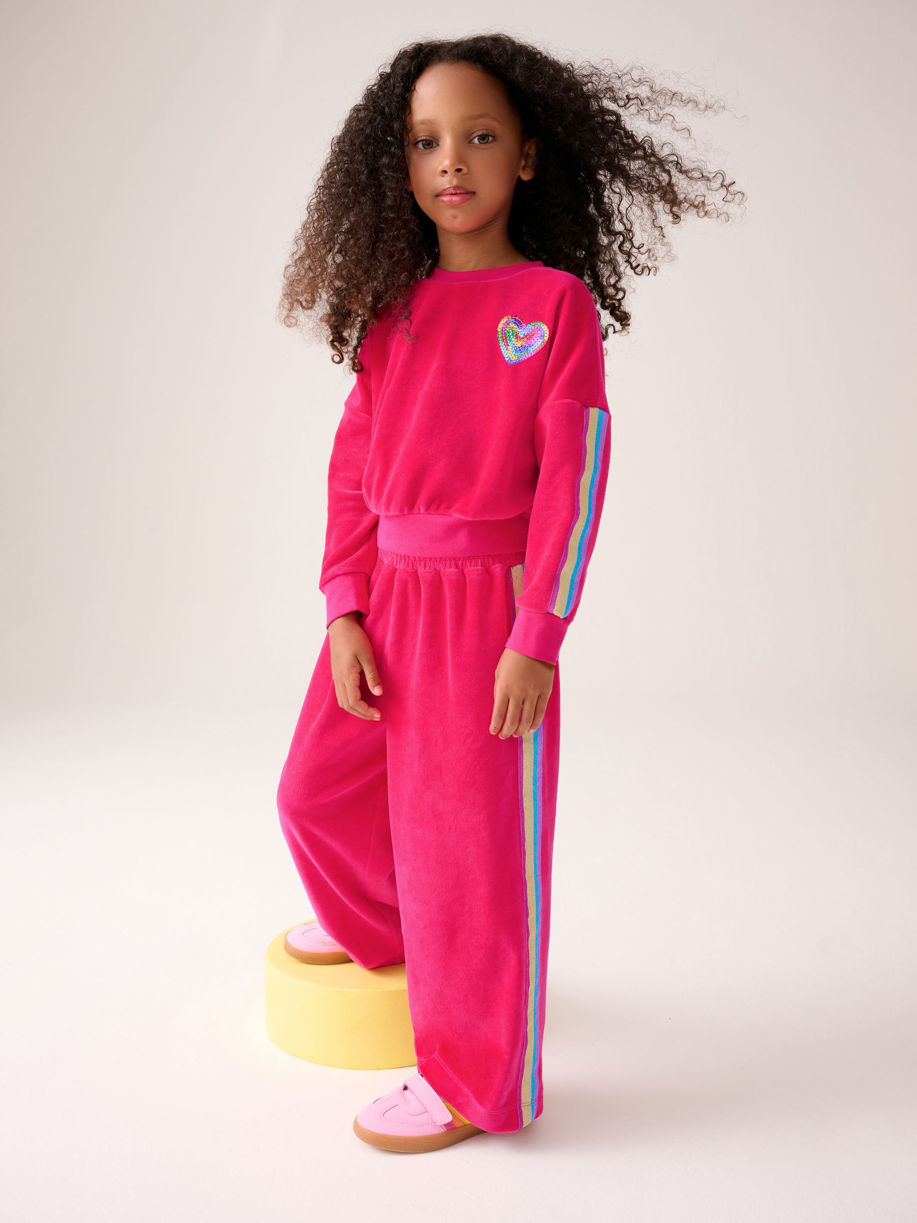 Little Bird by Jools Oliver 2 Piece Glitter Sweat & Jogger Set