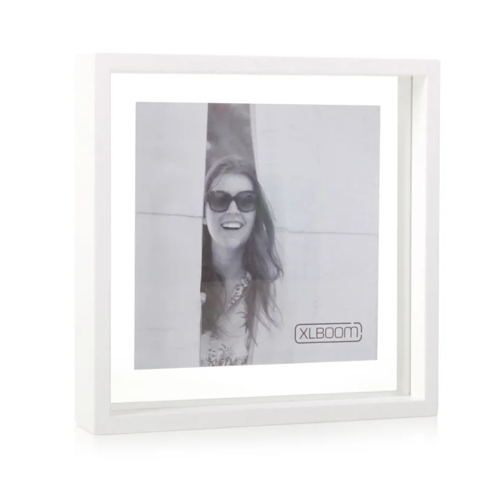 XLBoom - Square Floating Box Bilderrahmen 25 x 25 cm, weiss