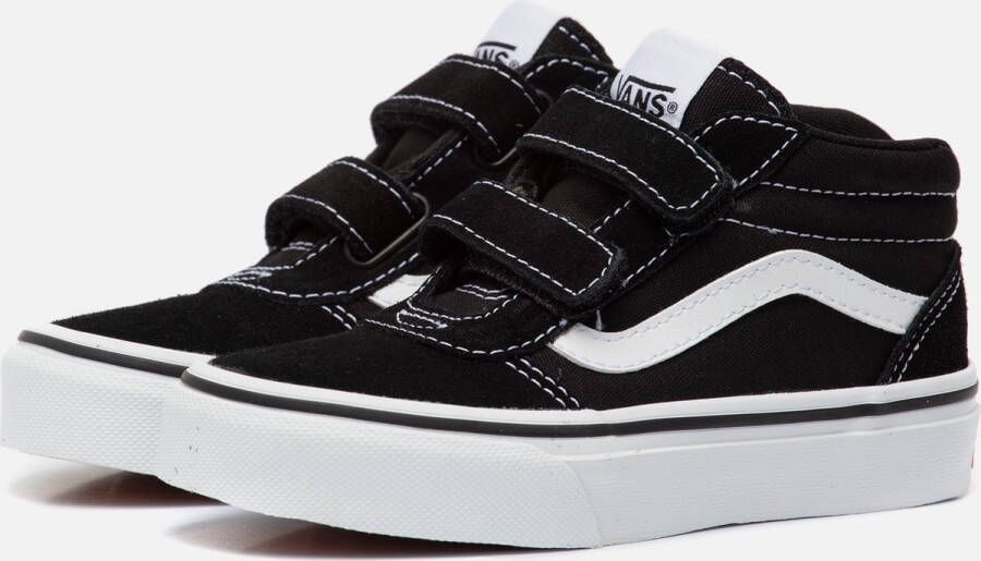 Vans YT Ward Mid V (SUEDE CANVAS)BLACK WHITE Sneakers Unisex