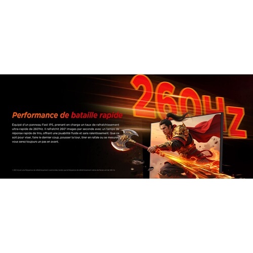 Ecran PC Hkc Gaming G24H3D Fast 23,8'' 240 Hz Full HD