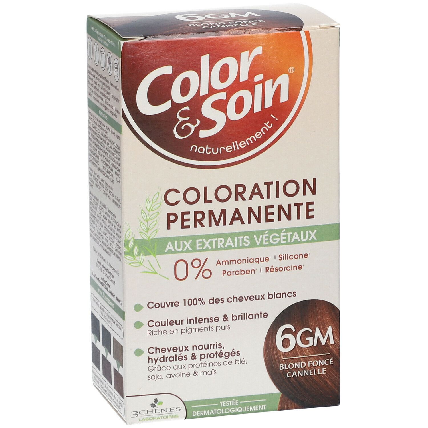 Les 3 Chênes Color & Soin Coloration 6GM Dunkelblond Zimt