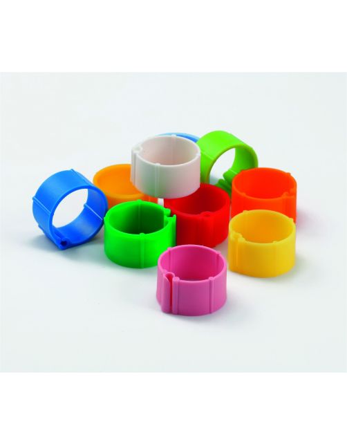 Fauna Plastic Kippen-Clickring - Broeden - 16 mm Assorti 100 stuks