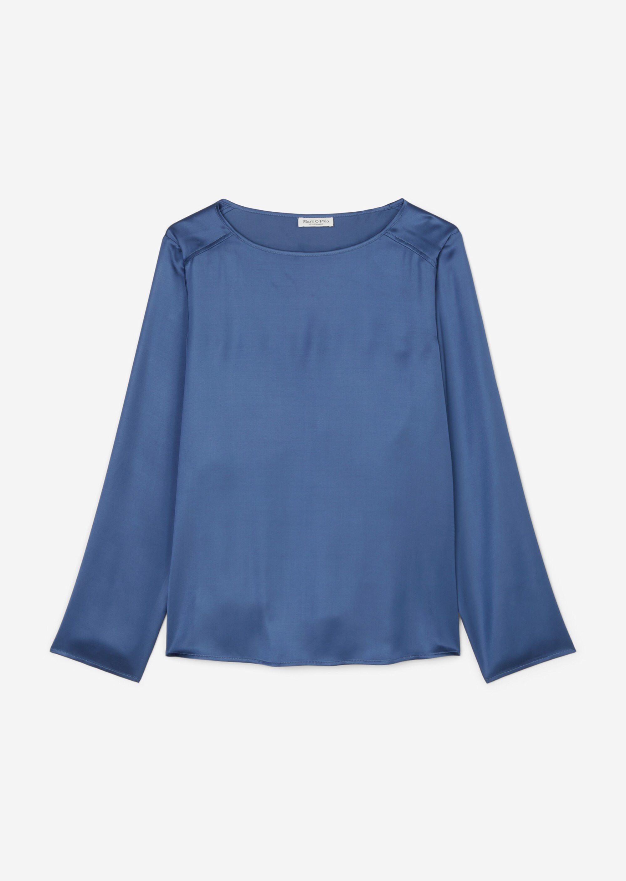 Fließendes Blusenshirt regularaus Viskose-Satin