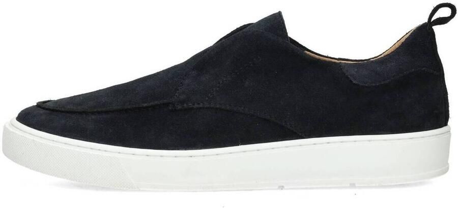 PS Poelman Gregory suède loafers donkerblauw