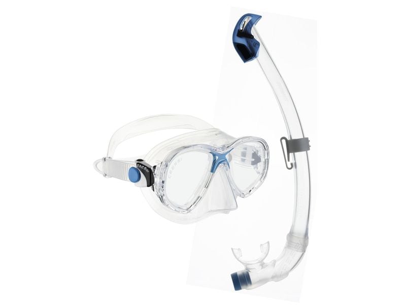 CRESSI Marea Junior   Seal Dry Schnorchel Combo Klar/Azur Schnorchel-Set