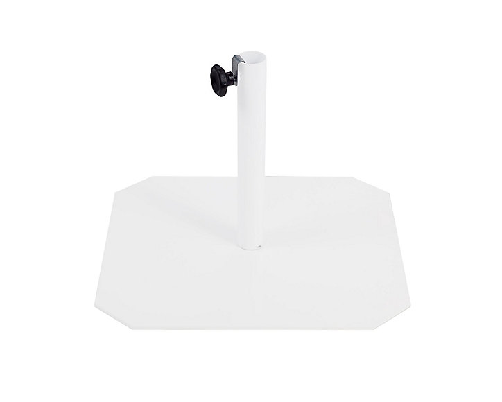 Pied de parasol FIT en acier laqué blanc