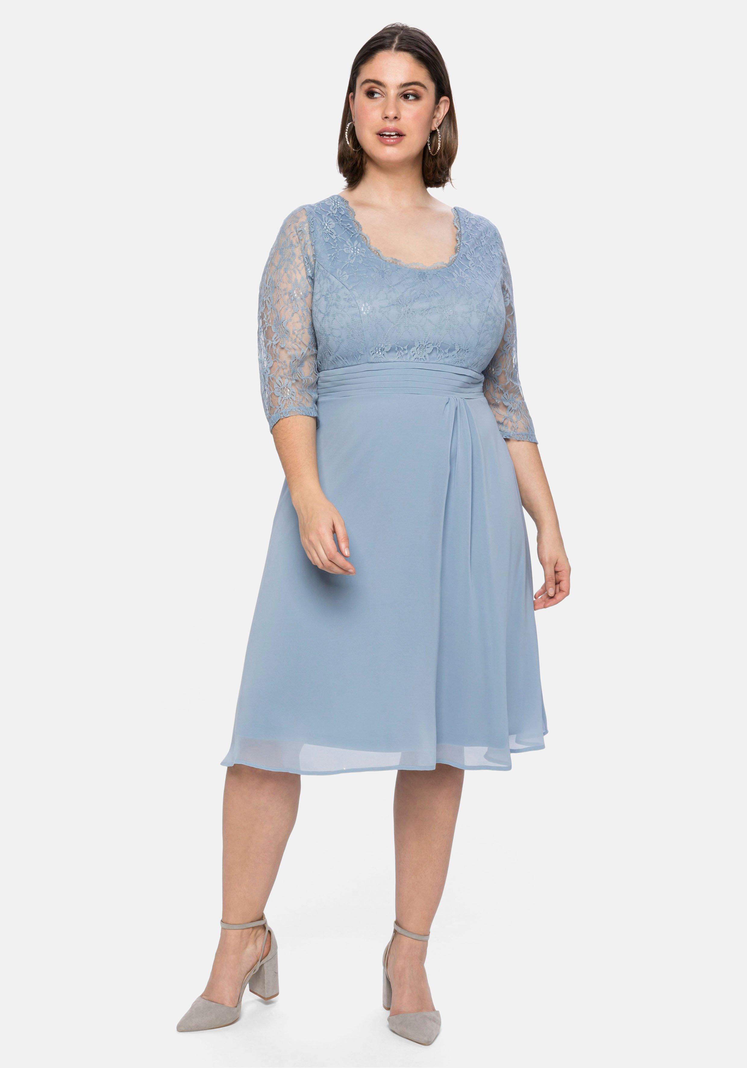 Cocktailkleid mit floraler Spitze