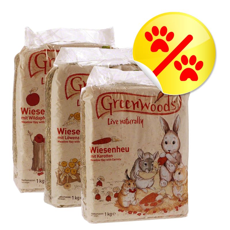 Lot 3 saveurs Greenwoods 3 x 1 kg