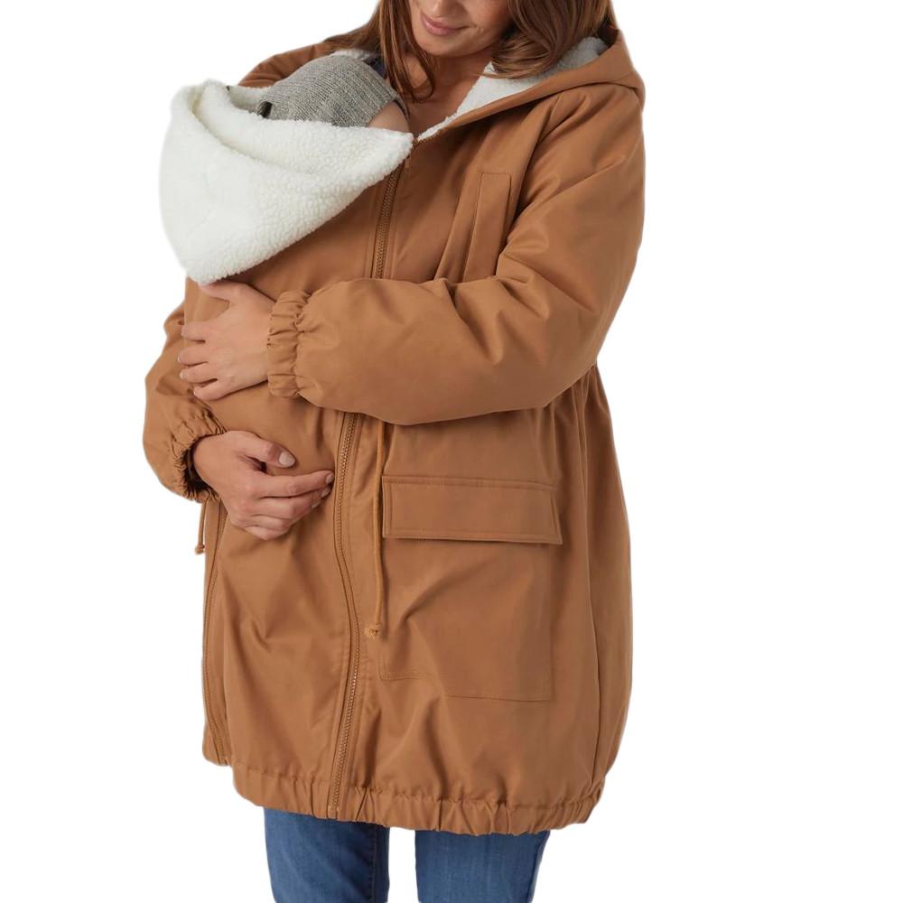 Mamalicious Manteau de grossesse et de portage Marron Femme Mamalicious Lisa