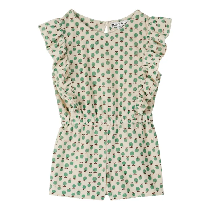 Emile et Ida Combishort Eponge Pommes | Vert