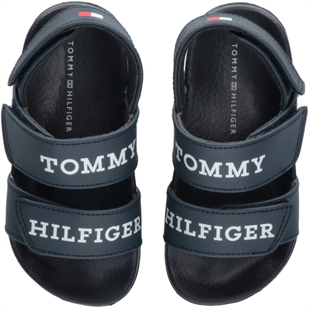Køb Tommy Hilfiger Velcro Sandal Blue