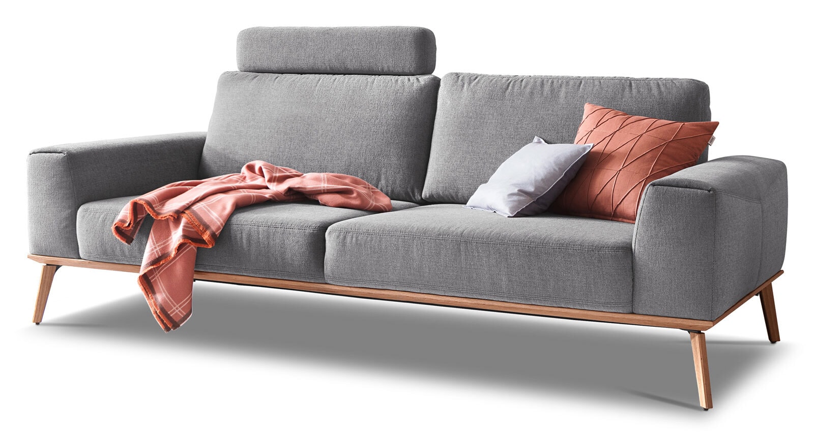 SCHÖNER WOHNEN-Kollektion Sofa 3-Sitzer STAGE Stoff Trend grau