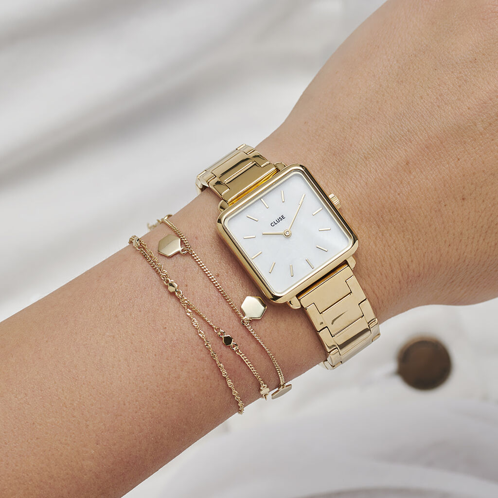 Montre Cluse La Tetragone Nacre